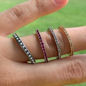 C+I Petits Bijoux Birthstone Stacking Rings